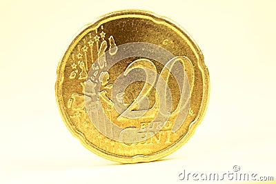 20 euro cent Stock Photo