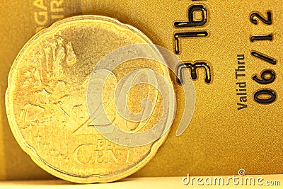 20 euro cent Stock Photo