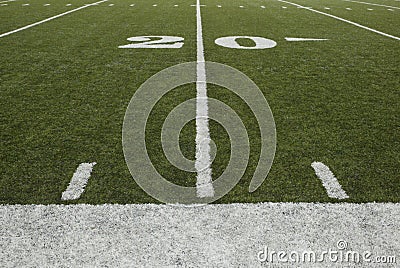 20-yard-line Stock Photo