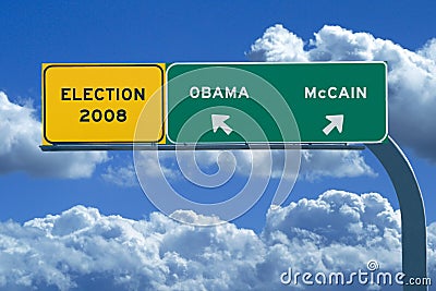 2008 Presidential Election Sign - Election 2008 Editorial Stock Photo