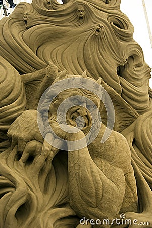 2009 International Festival of Sand Sculptures Editorial Stock Photo