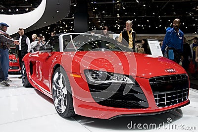 2011 Audi R8 Roadster at NAIAS Editorial Stock Photo