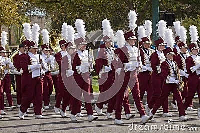 2012 Fiesta Bowl Parade College Marching Band Editorial Stock Photo