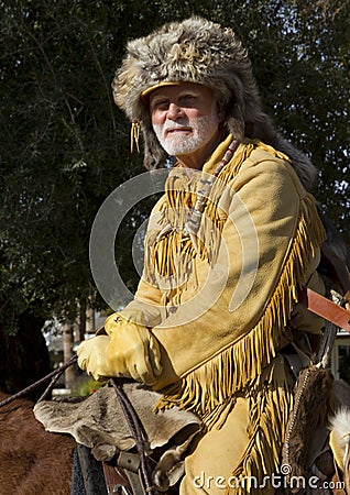 2012 Fiesta Bowl Parade Mountain Man Editorial Stock Photo