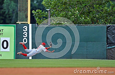 2012 Minor League Baseball Action Editorial Stock Photo