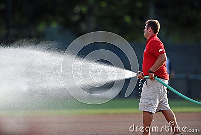 2012 Minor League Baseball grounds crew Editorial Stock Photo