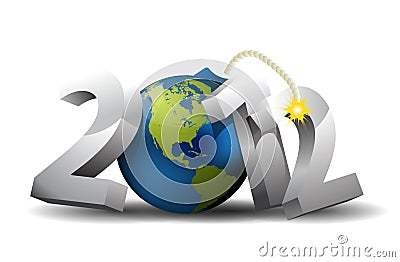 2012 year bomb Vector Illustration