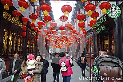 2013 Chinese New Year Temple Fair in Chengdu Editorial Stock Photo