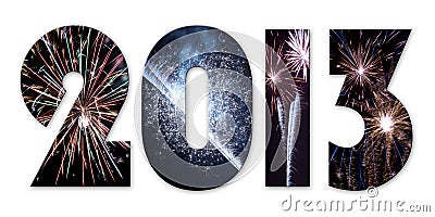 2013 fireworks Stock Photo