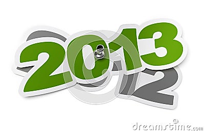 2013 - two thousand thirteen Stock Photo