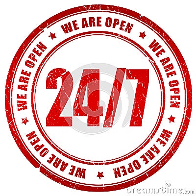 24 twenty four open Stock Photo