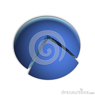 25% Business Pie Chart Stock Photo