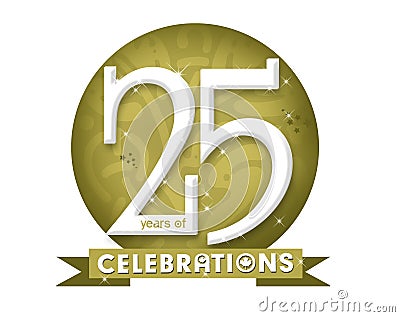 Anniversary sign Stock Photo