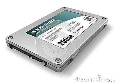 256GB solid state drive (SSD) Stock Photo