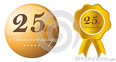 25th anniversary Stock Photo