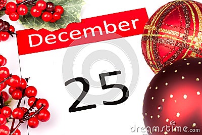 25th December Stock Photo