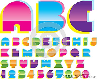 2d alphabet Vector Illustration