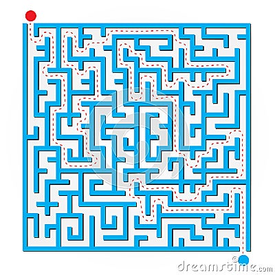 2D Maze Stock Photo