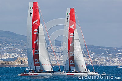 34th America's Cup World Series 2012 in Naples Editorial Stock Photo