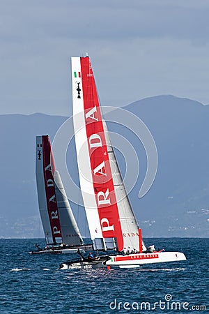 34th America's Cup World Series 2012 in Naples Editorial Stock Photo