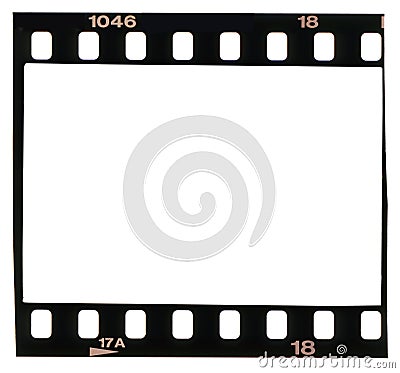 35 mm filmstrip, picture frames, Stock Photo