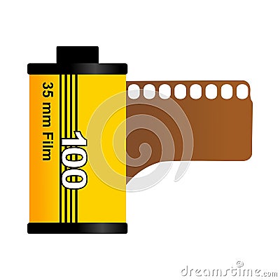 35mm film Vector Illustration