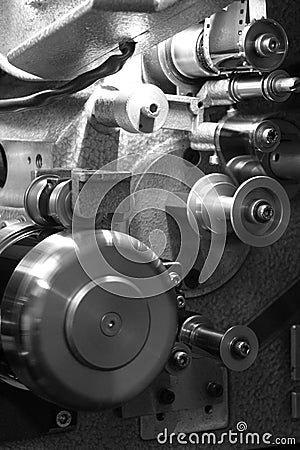35mm Movie Projector Stock Photo