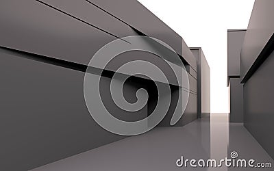 3D abstract architecture concept Stock Photo