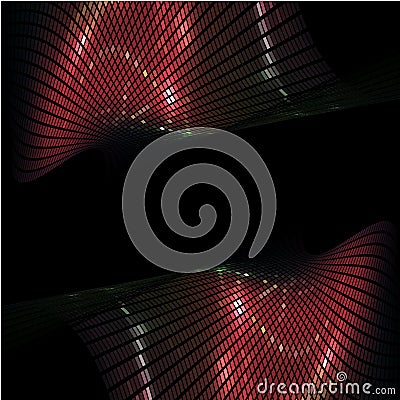 3d Abstract Dynamic Lights Vector Illustration