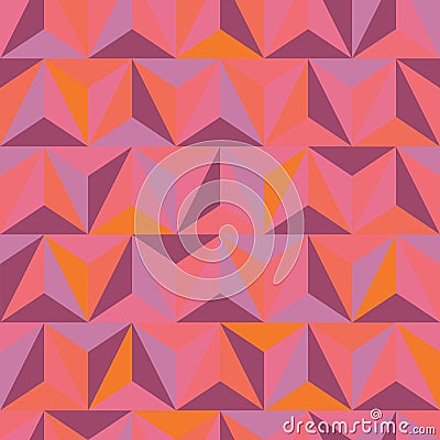 3d abstract pyramidal pattern Vector Illustration