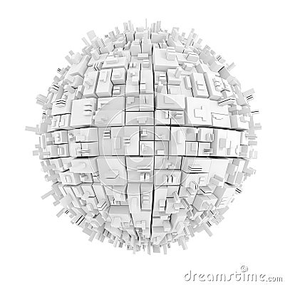 3d abstract sphere Stock Photo