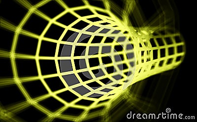 3D abstract Tunnel Stock Photo