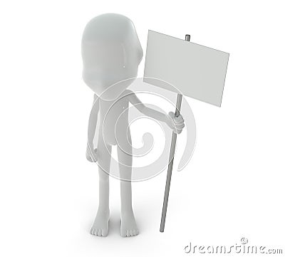 3D character : demonstration concept Stock Photo