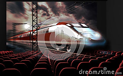 3D cinema Stock Photo