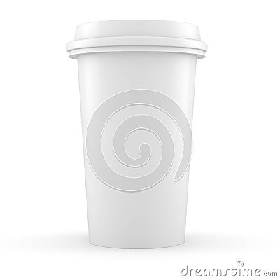 3d coffee paper cup Stock Photo