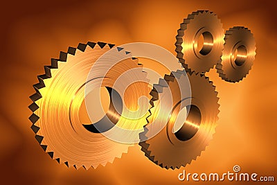 3d cogs Stock Photo