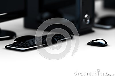 3d computer Stock Photo