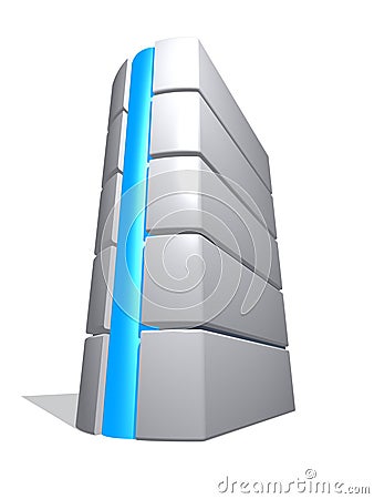 3d computer tower 1 Stock Photo