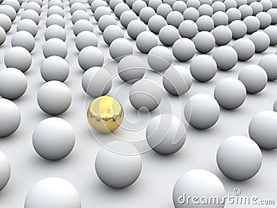 3D concept individualism and uniqueness Stock Photo