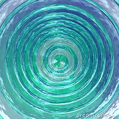 3D-Deep sparkling whirlpool Stock Photo