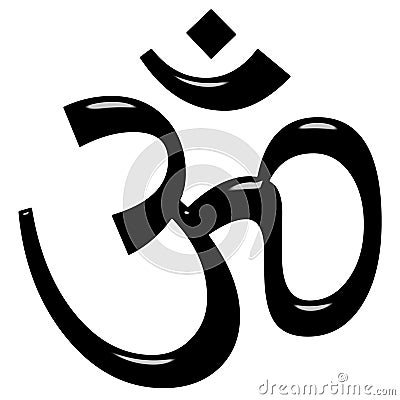 3D Hinduism Symbol Stock Photo