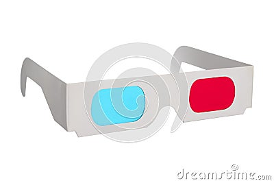 3D Movie Glasses Stock Photo