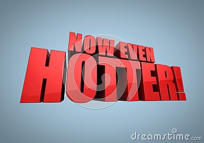 3D now even hotter graphic Cartoon Illustration