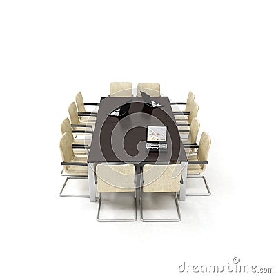 3d office meeting room Stock Photo