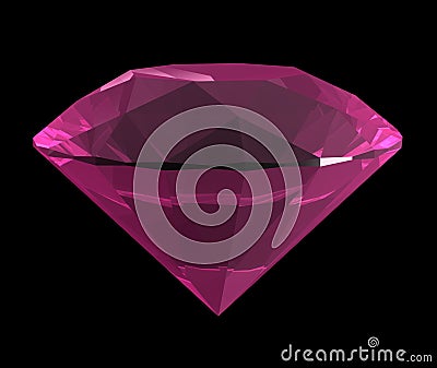 3d pink diamond Stock Photo