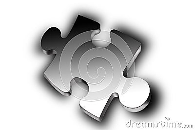 3D puzzle Stock Photo