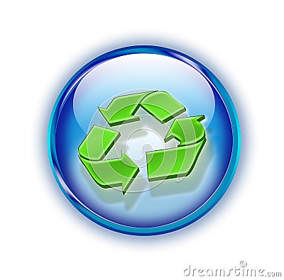 3d recycling logo Stock Photo