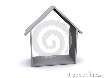 3D rendering of a house Stock Photo