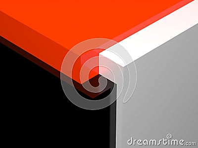 3D simple geometry Stock Photo