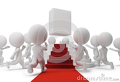 3d small people - popular product Stock Photo